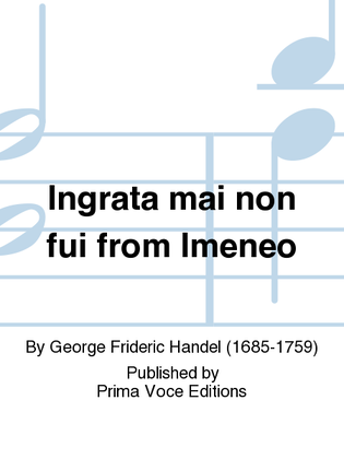 Book cover for Ingrata mai non fui from Imeneo