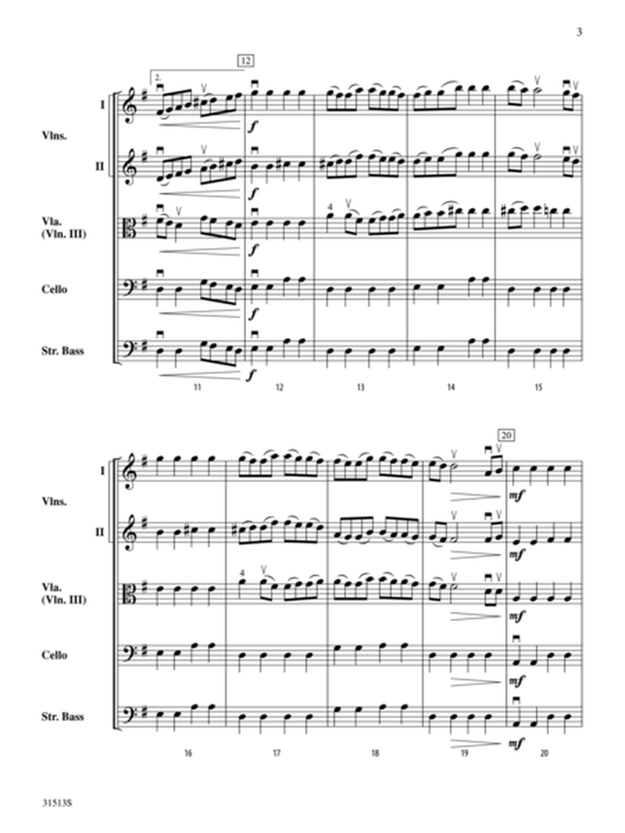 Country Wedding Dance from The Moldau (score only)