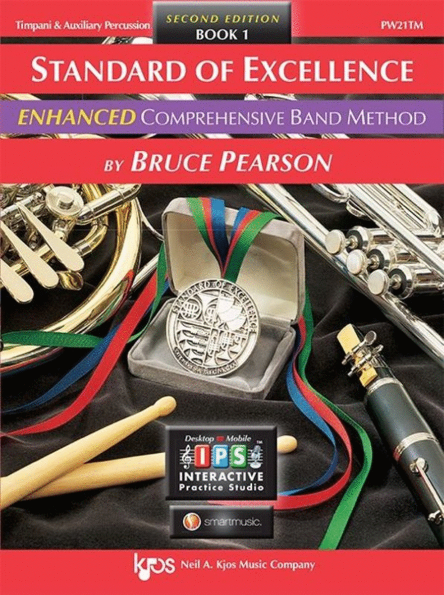Standard Of Excellence Book 1 Timp/Aux Per Book/Online Audio