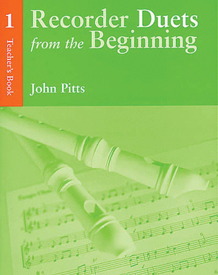 Book cover for Recorder Duets from the Beginning: Teacher's Book 1