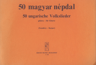 Book cover for 50 ungarische Volkslieder