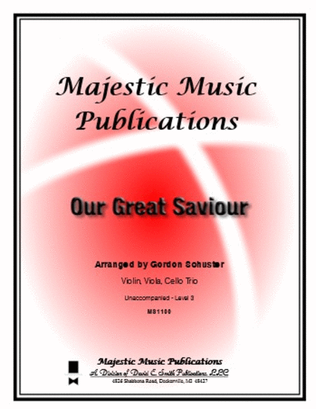 Book cover for Our Great Saviour