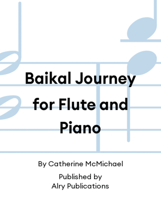 Book cover for Baikal Journey for Flute and Piano