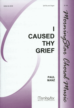 Book cover for I Caused Thy Grief