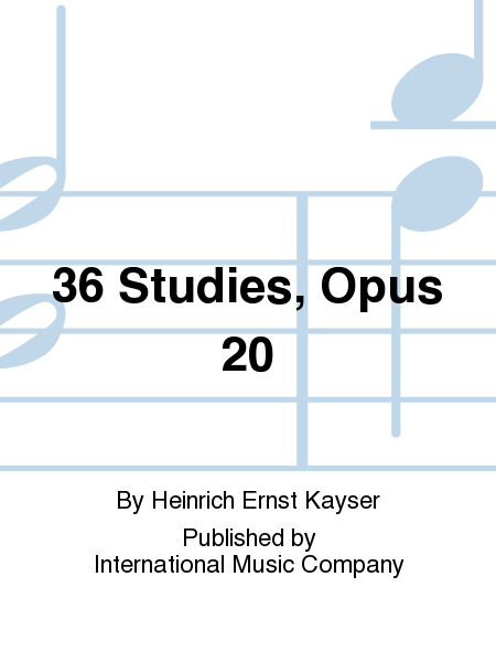 36 Studies, Op. 20 (WINSEL)