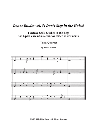 Donut Etudes vol. 3: Don’t Step in the Holes! – Tuba Quartet (Tuba/Euphonium)