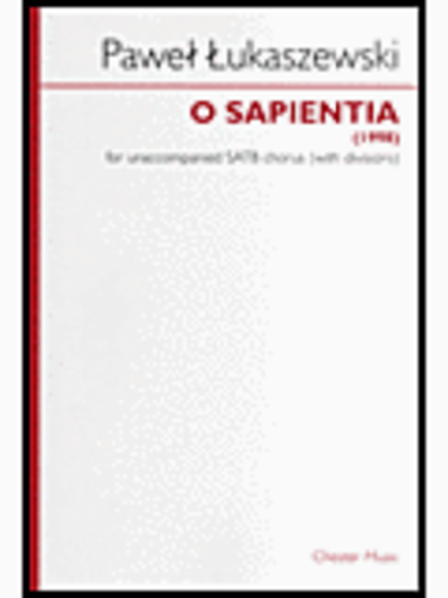 Pawel Lukaszewski: O Sapientia (SSAATTBB)