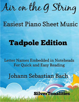 Book cover for Air on the G String Easiest Piano Sheet Music 2nd Edition