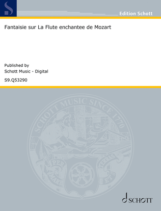 Book cover for Fantaisie sur La Flûte enchantée” de Mozart
