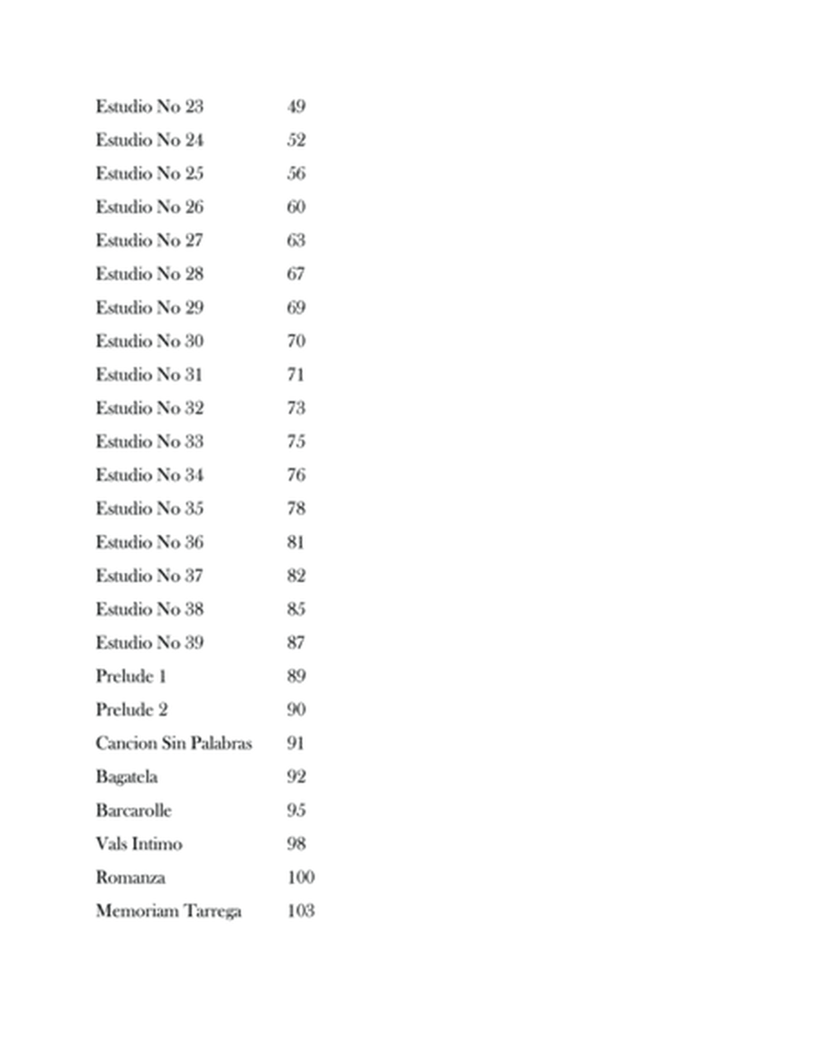 Emilio Pujol 39 Studies and 8 Compositions  Arranged For Baritone Ukulele