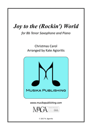 Book cover for Joy to the (Rockin') World - Tenor Saxophone and Piano