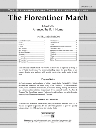 Book cover for The Florentiner March: Score