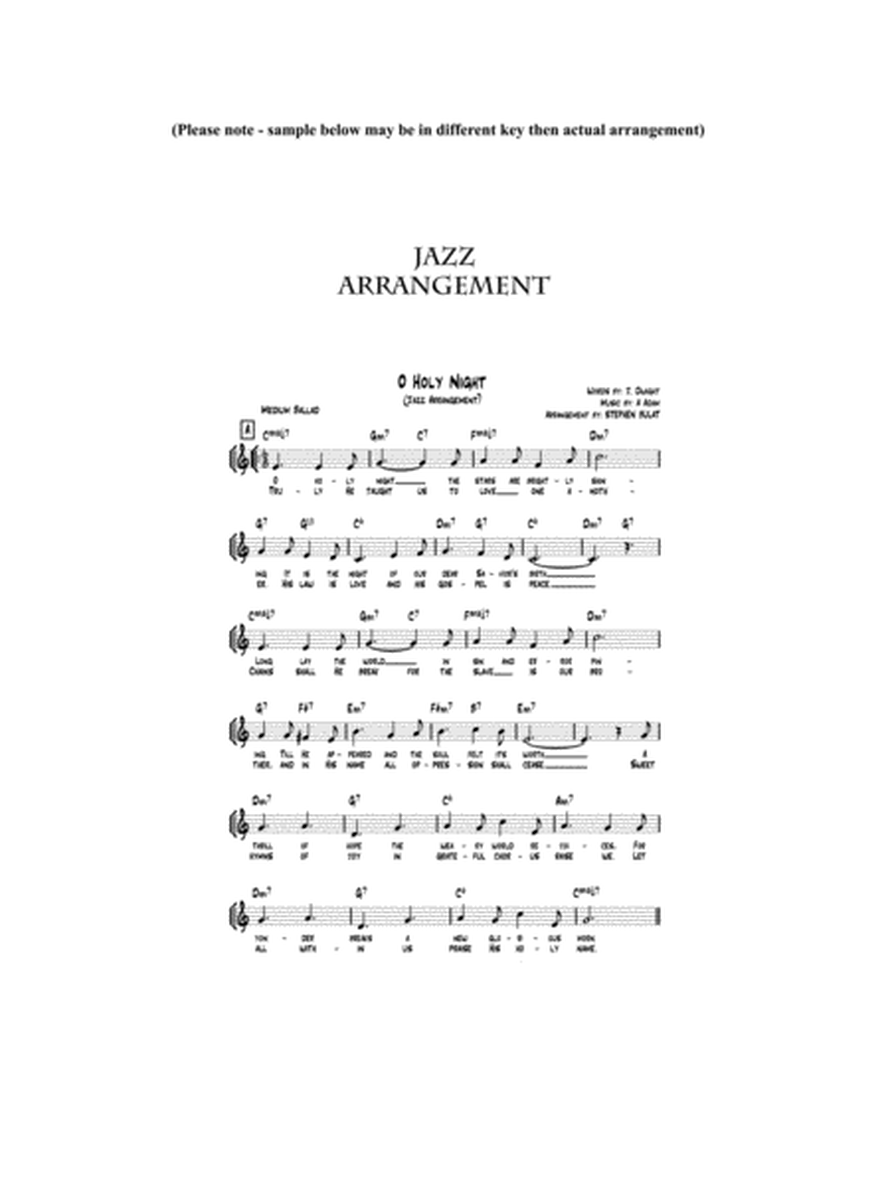 O Holy Night - Lead sheet arranged in traditional and jazz style (key of Ab) image number null