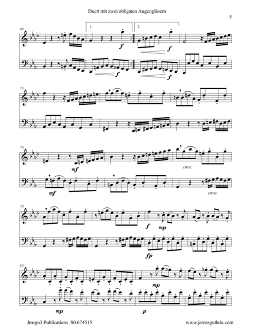 Beethoven: Duet WoO 32 for Alto Flute & Cello image number null