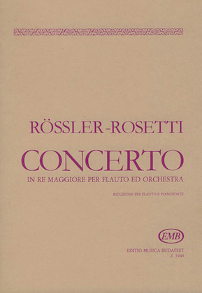 Book cover for Concerto In Re Maggiore Per Flauto Ed Orchestra