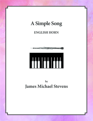Book cover for A Simple Song - English Horn & Piano