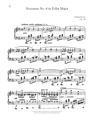 Book cover for Nocturne In E-Flat Major, Op. 36, No. 4