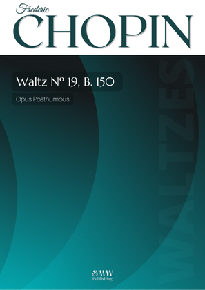 Book cover for Waltz Nº 19. B.150 in A Minor