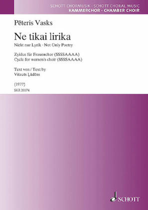 Book cover for Ne Tikai Lirika (Not Only Poetry)