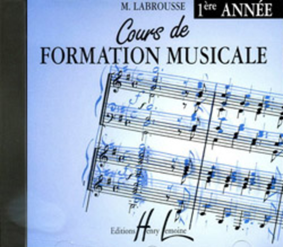 Cours de formation musicale - Volume 1