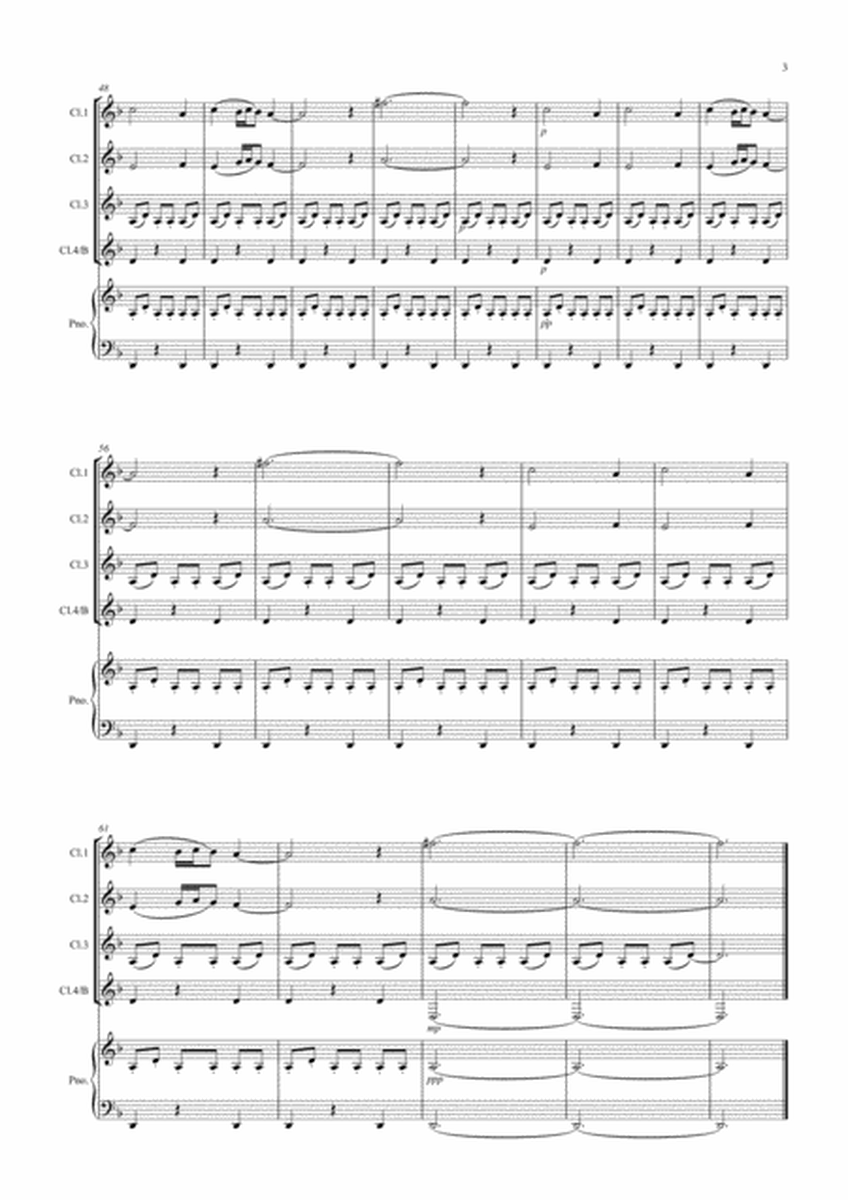 Arabian Dance (Fantasia from Nutcracker) for Clarinet Quartet image number null