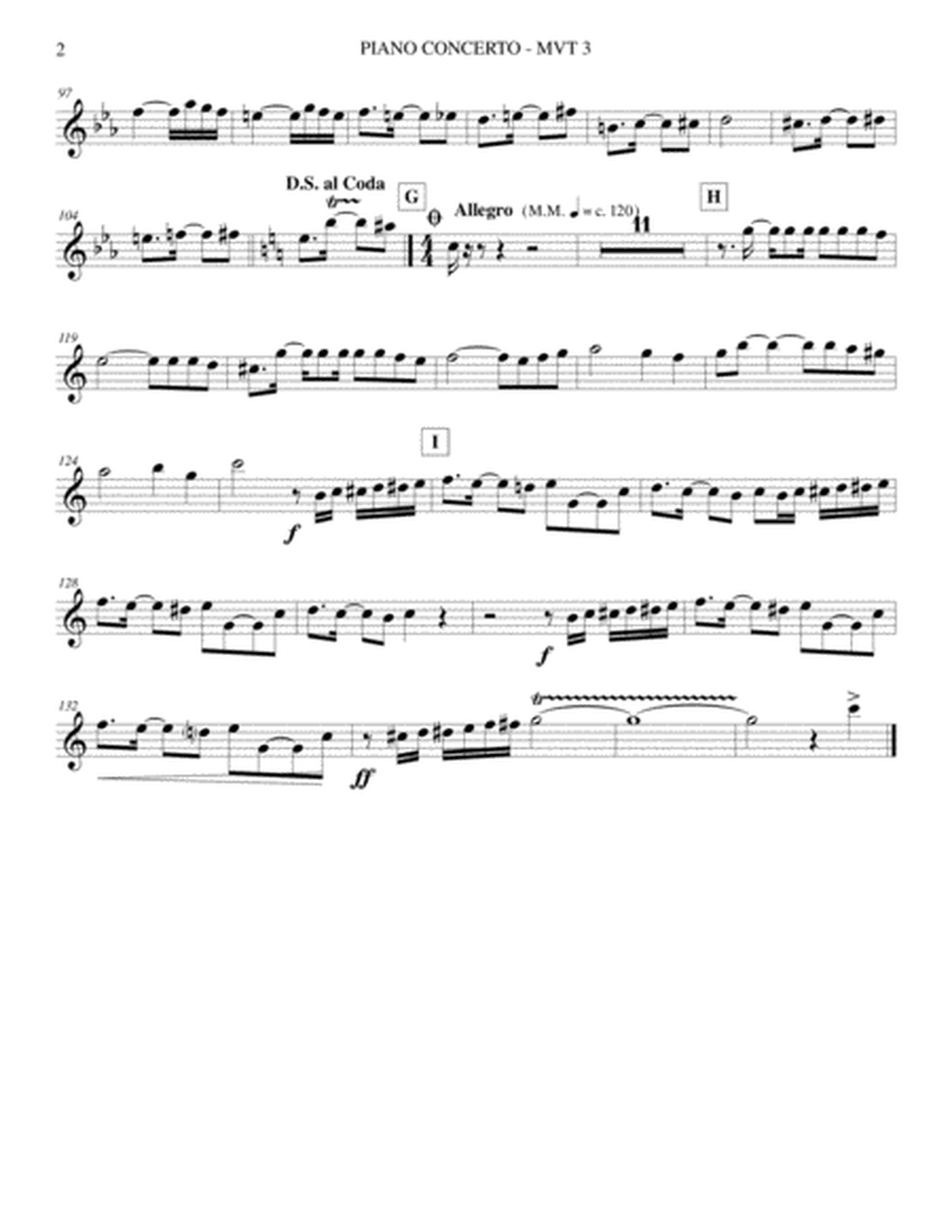 Concerto for Piano and Symphonic Band - Set of Band Parts