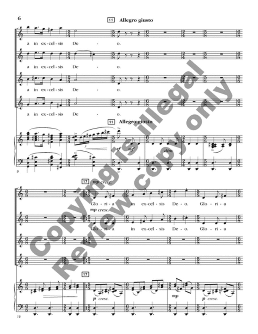 Gloria (Choral Score)