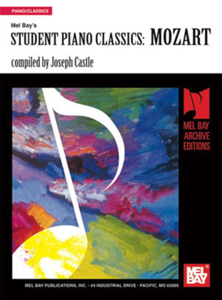 Book cover for Student Piano Classics: Mozart