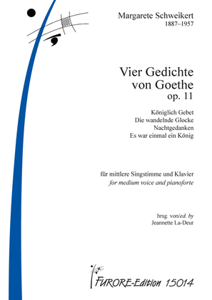 Book cover for Vier Gedichte von Goethe op.11