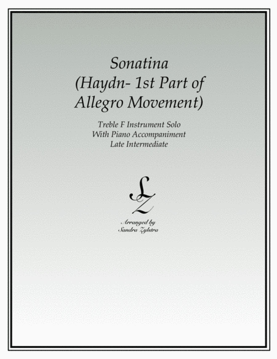 Sonatina-Haydn (treble F instrument solo) image number null