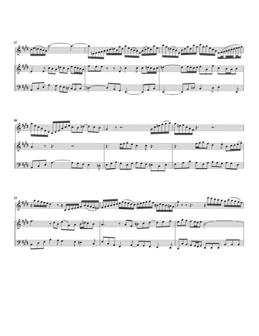 Aria: Angenehmer Zephyrus from Cantata BWV 205 (arrangement for violin and organ)