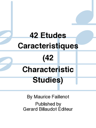 Book cover for 42 Etudes Caracteristiques