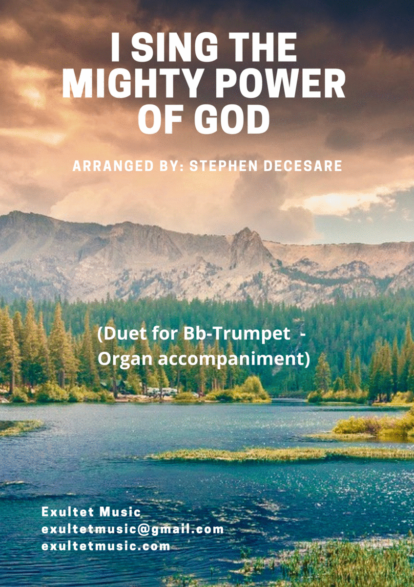 I Sing The Mighty Power Of God (Duet for Bb-Trumpet - Organ accompaniment) image number null