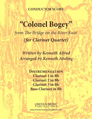Book cover for March - “Colonel Bogey” (for Clarinet Quartet)