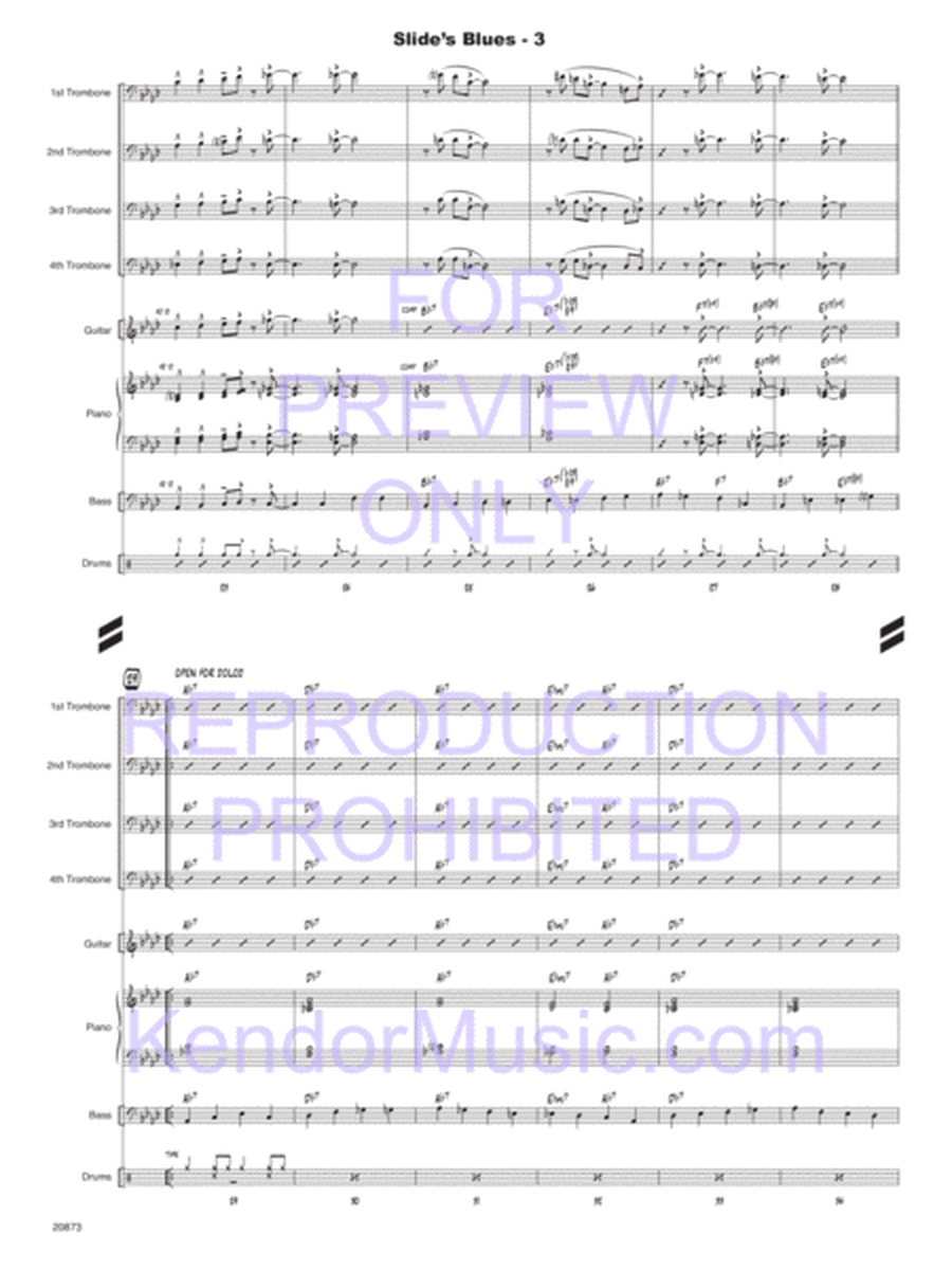 Trombone Section Workout with MP3s (6 pieces to develop the jazz ensemble section) image number null