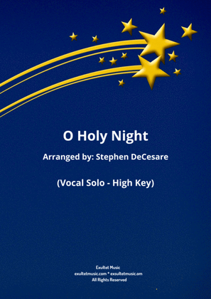 Book cover for O Holy Night (Vocal solo - High Key - (Db)