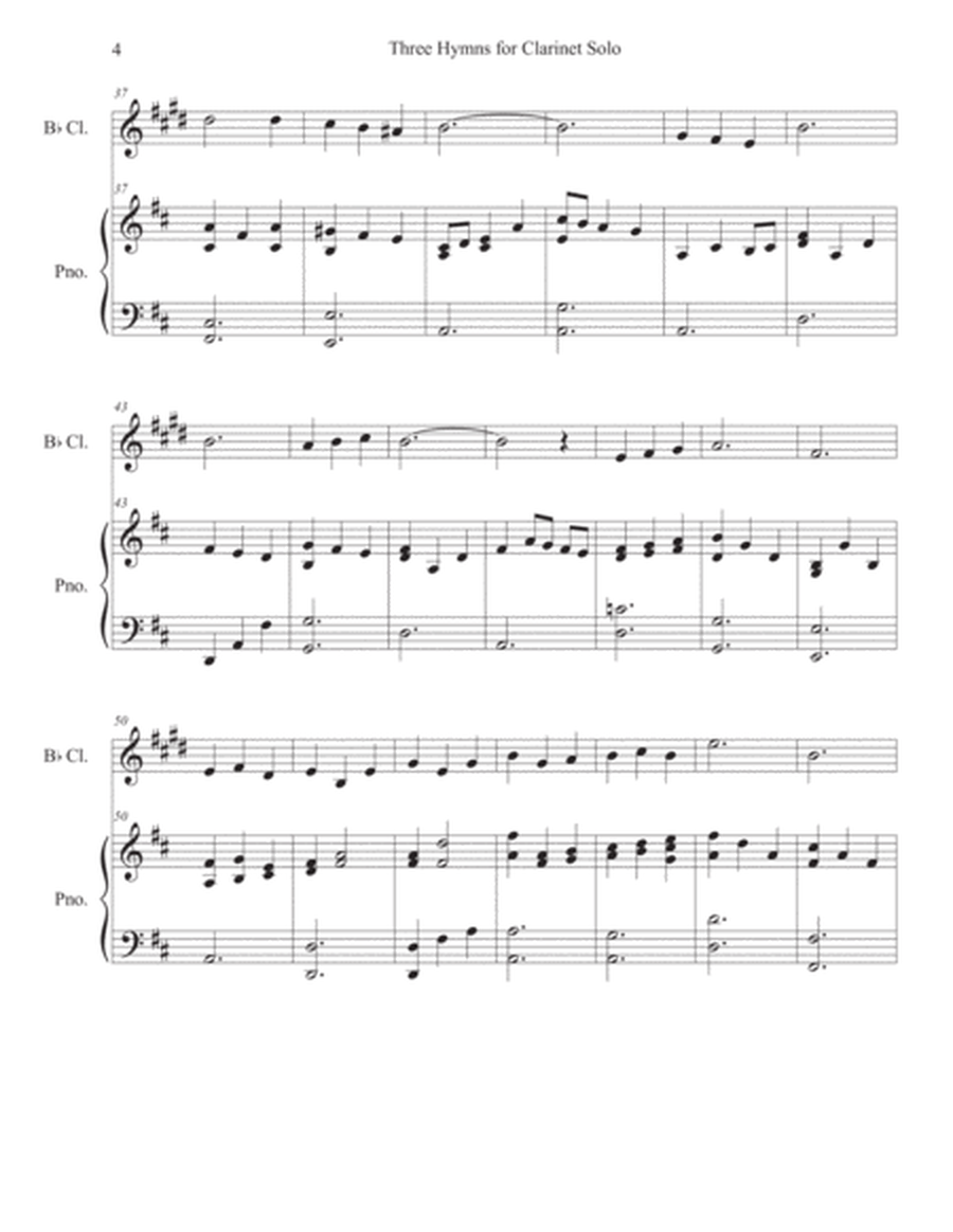 Three Hymns for Clarinet Solo w piano image number null