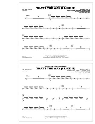 Book cover for That's the Way (I Like It) - Aux Percussion