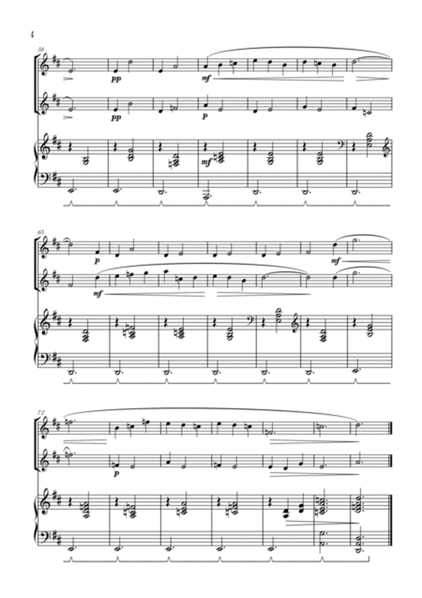 Gymnopédie no 1 | Flute Duet | Original Key| Piano accompaniment |Easy intermediate image number null