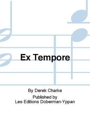 Book cover for Ex Tempore