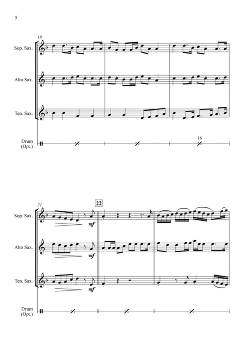 Song of the Wellerman (Wellerman) for Saxophone Trio (SAT or AAT) image number null