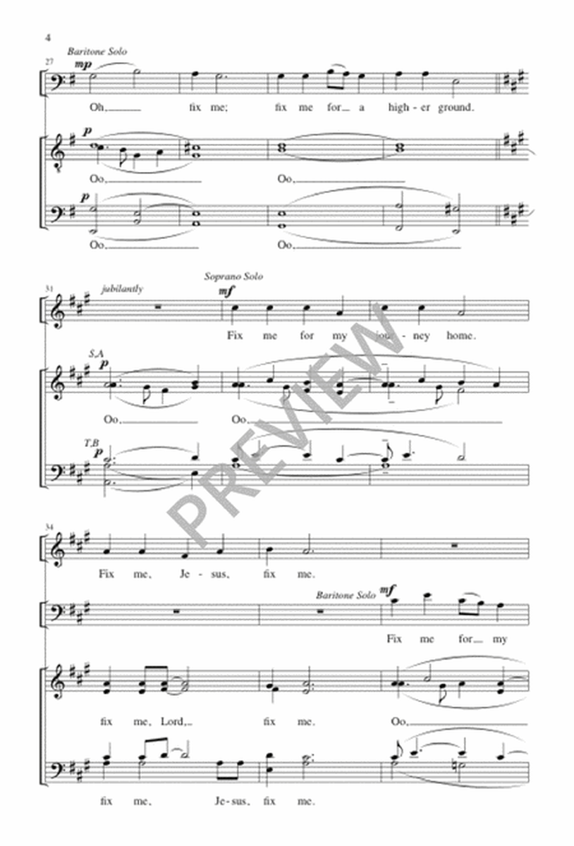 Fix Me, Jesus Choir - Sheet Music