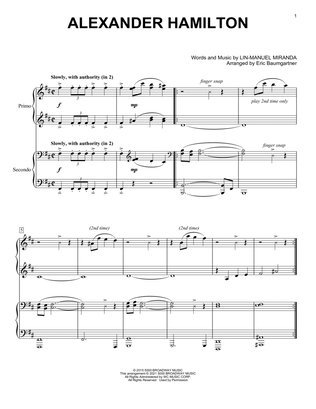 Alexander Hamilton (from Hamilton) (arr. Eric Baumgartner)