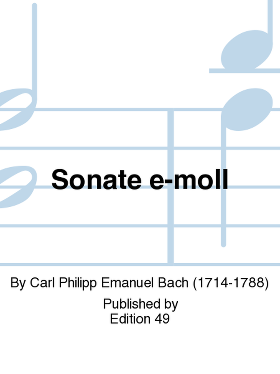 Sonate e-moll