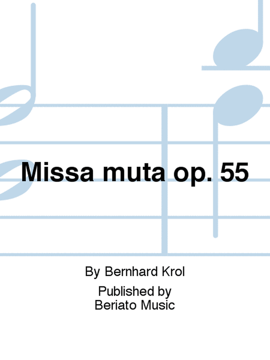 Missa muta op. 55