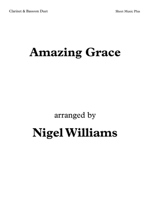 Book cover for Amazing Grace, Duet for Clarinet and Bassoon