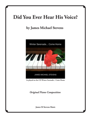 Book cover for Did You Ever Hear His Voice