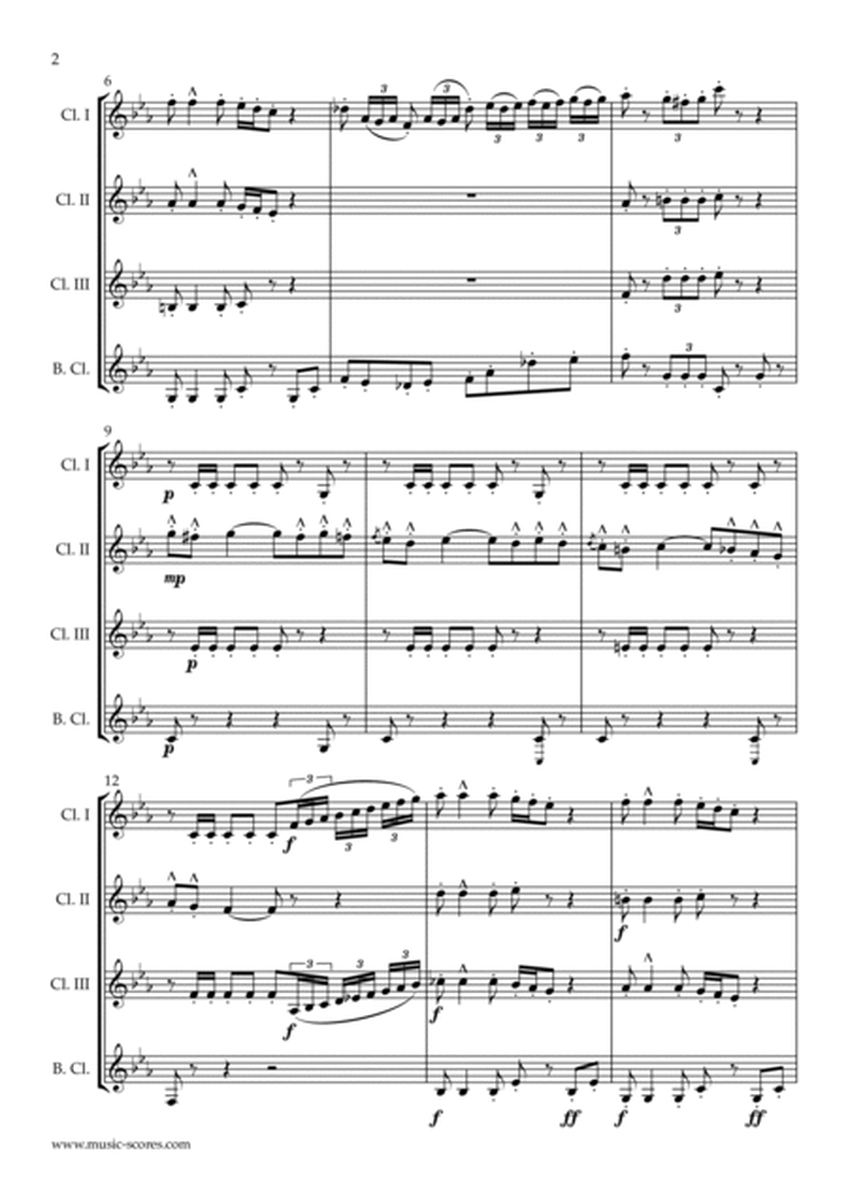 The Toreador Song from Carmen - (long version) - 3 Clarinets, Bass Clarinet image number null