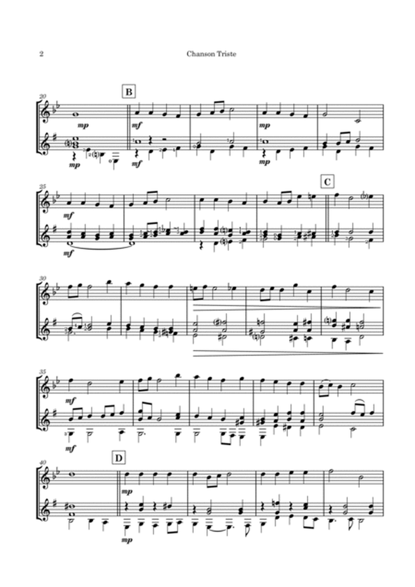 Chanson Triste (Tchaikovsky) - flute & guitar duet image number null