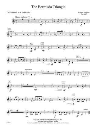 The Bermuda Triangle: (wp) 1st B-flat Trombone T.C.
